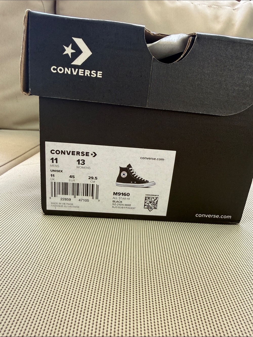 Never been worn Converse Black and White Chuck Taylor All Star High Tops - Picture 9 of 9